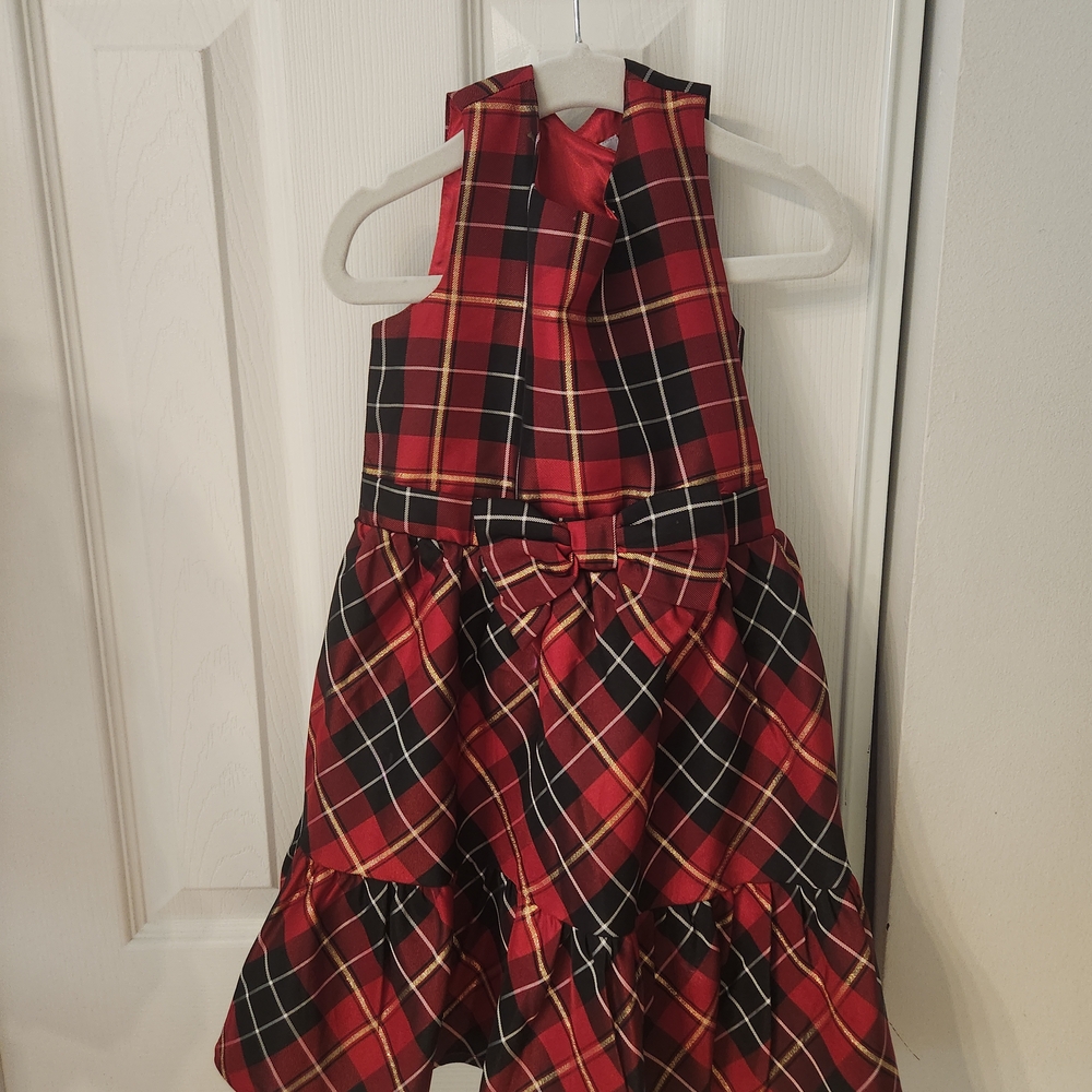 The Children's Place Red and Black Plaid Dress